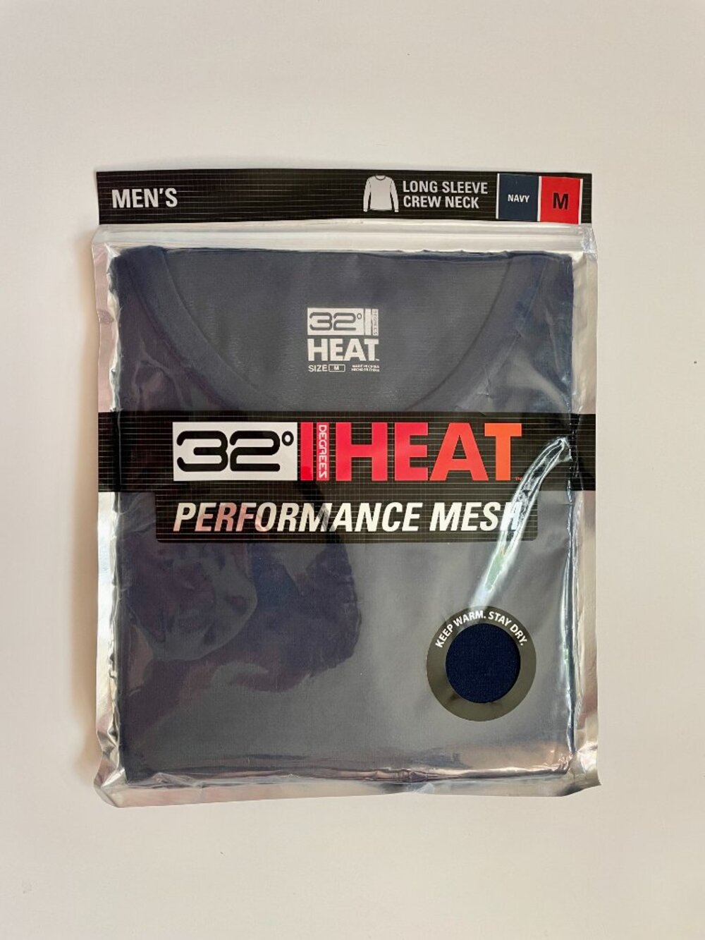 32 Degrees Heat Long Sleeve Crew Neck Performance Mesh Shirt 📦
